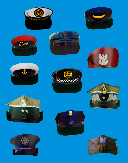 czapki kartonowe mundurowe